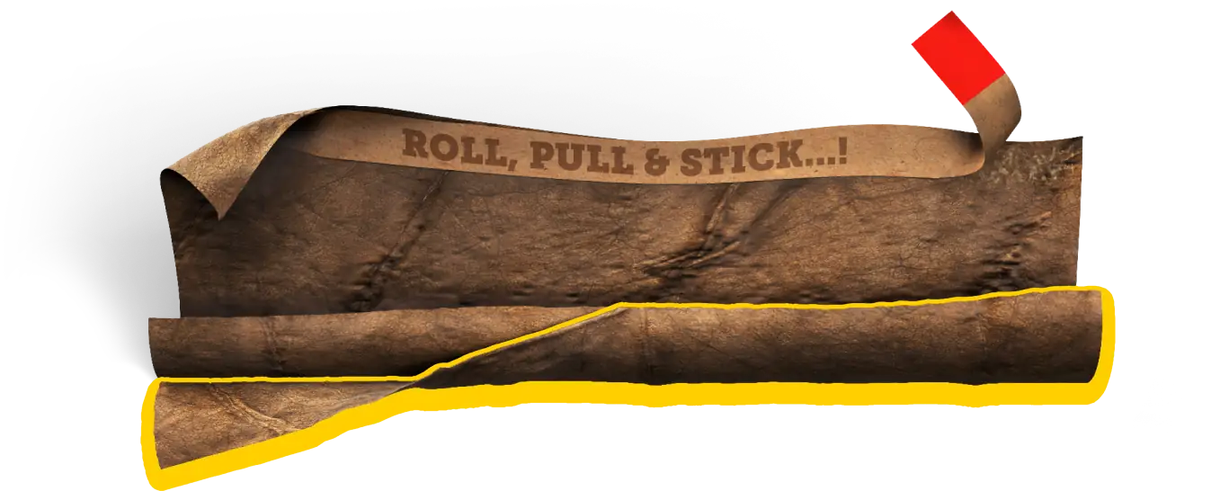 Roll pull & stick