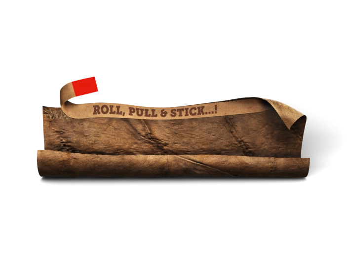 Roll pull & stick